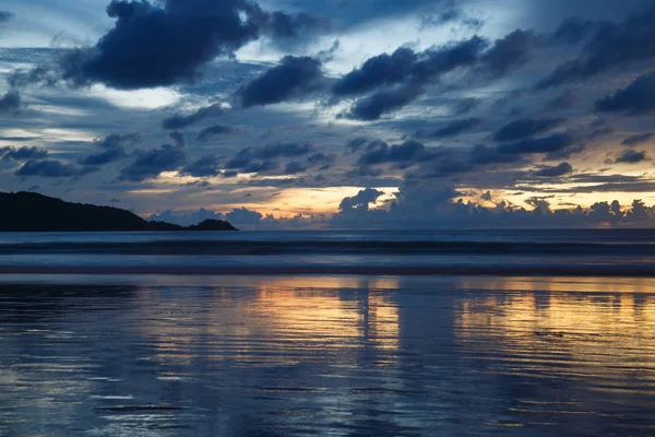 Nádherný Panoramatický Výhled Moře Soumraku — Stock fotografie