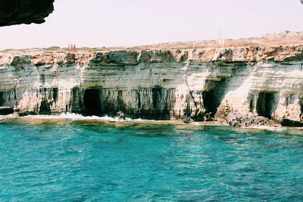 Ayia Napa Zee Grotten Turquoise Zeewater — Stockfoto