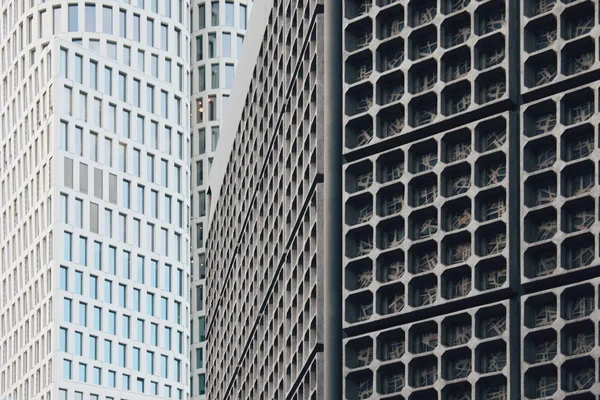 Modern Office Buildings Windows Full Frame Stock Photo