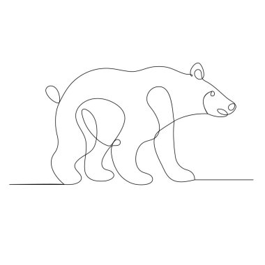 Taslak vektör illüstrasyonunun sürekli bir çizgi çizimini taşı