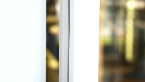 New plastic window closes — Stock Footage New plastic window closes Video Clip