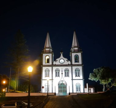 Dış görünüm için kilise, Kutsal Mary Magdalene Madalena-Pico, Portekiz