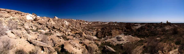 Vista Panorámica Plateau Ustyurt Borde Del Mar Aral Cabo Duana —  Fotos de Stock
