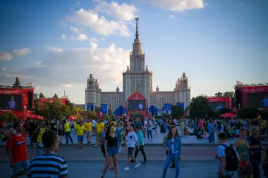 FIFA fan fest at serçe Hills aka kanlı Vorobyovy FIFA Futbol Dünya Kupası - 26 Haziran 2018, Moskova, Rusya, Moskova'da