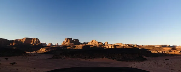 Sunrise View Moul Naga Valley Tassili Najjer National Park Algeria — Stock Photo, Image