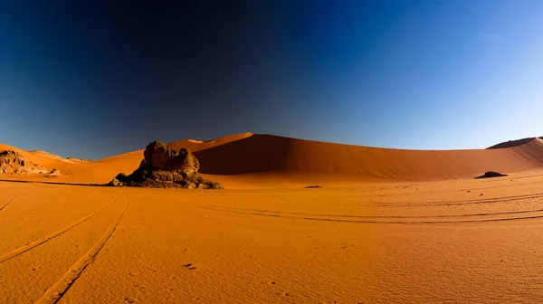 Sunrise Nézet Merzouga Dune Tassili Najjer Nemzeti Park Algéria — Stock Fotó