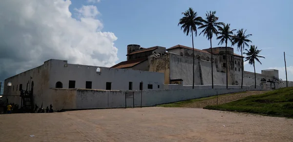 Vista Exterior Castillo Fortaleza Elmina Ghana — Foto de Stock