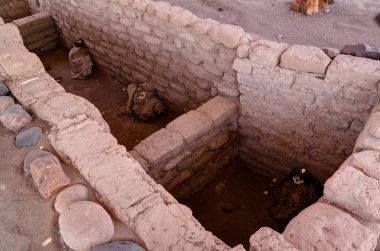 Antik preinca nazca uygarlık Mezarlığı, Chauchilla, Nazca, Peru