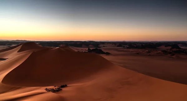 Sunrise Nézet Merzouga Dune Tassili Najjer Nemzeti Park Algéria — Stock Fotó