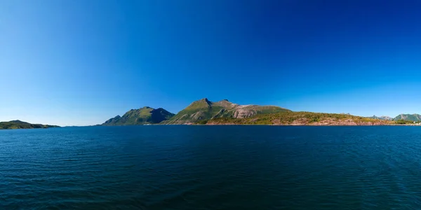 Panorama Vista Para Holandsfjorden Meloy Noruega — Fotografia de Stock