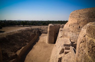 Kalat fort Manama Bahreyn yakınlarında kalıntıları