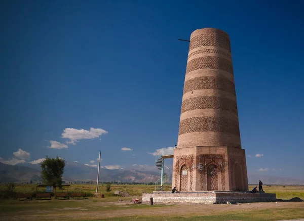 Buitenaanzicht Burana Toren Buurt Van Tokmok Kirgizië — Stockfoto