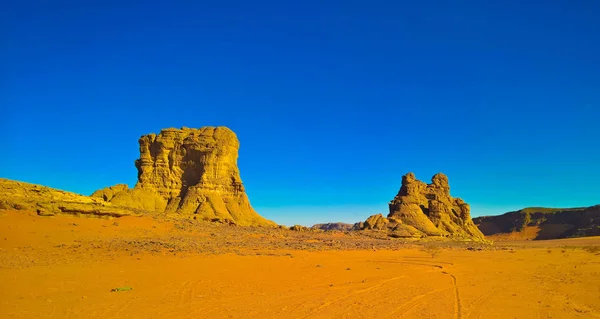 Abstract Rock Formation Tamezguida Tassili Najjer National Park Algeria — Stock Photo, Image
