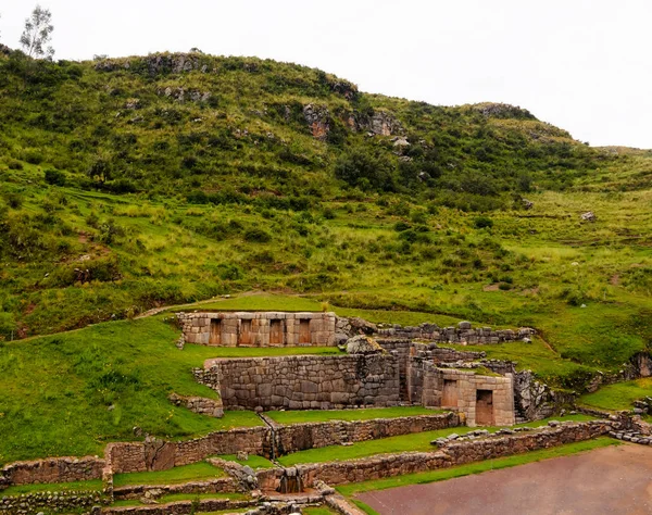 Vista Esterna Sul Sito Archeologico Tambomachay Cuzco Perù — Foto Stock