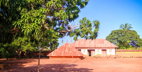 Vista Para Palácios Reais Abomey Fon Pessoas Benin — Fotografia de Stock