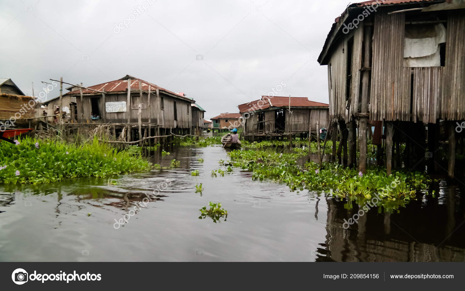 Ganvie - a village on the lake Ganvie - a village on the lake