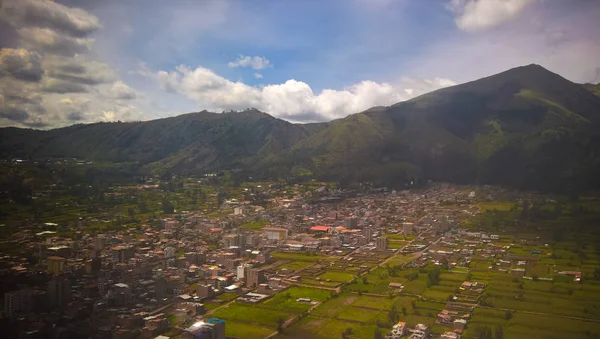 ペルー クスコ市空中パノラマ ビュー — ストック写真