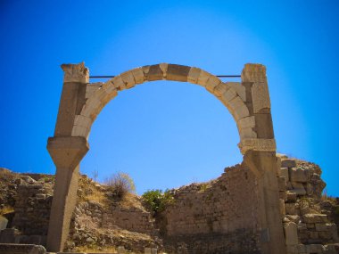 Panoramik Ephesus harabe arch, Türkiye için