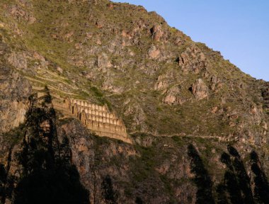 Pinkuylluna, Inca depo Ollantaytambo arkeolojik sitesi, Cuzco Eyaleti, Peru