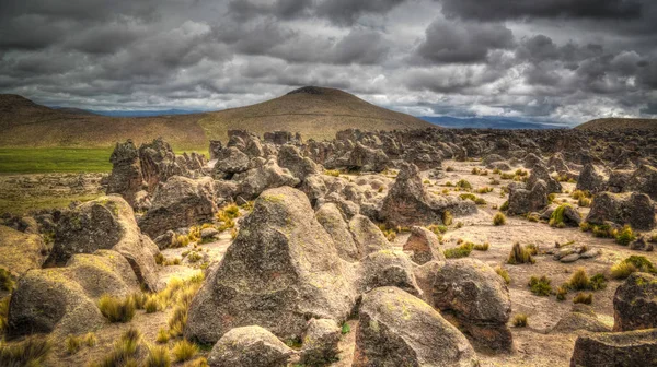 Pískovcové Skalní Útvar Imata Salinas Aguada Blanca Národní Rezervace Arequipa — Stock fotografie