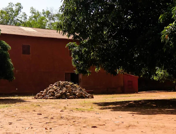 Vista Para Palácios Reais Abomey Fon Pessoas Benin — Fotografia de Stock