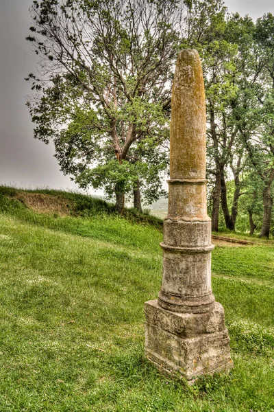 Apollo Obelisco Rovine Antica Città Greca Apollonia Nella Contea Fier — Foto Stock