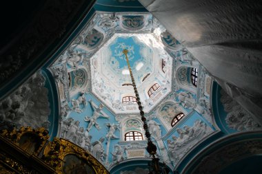 Kilise, Kutsal bakire Dubrovitsy Znamenskaya iz iç görünümünü kilise içinde podolsk Moscow region, Rusya Federasyonu