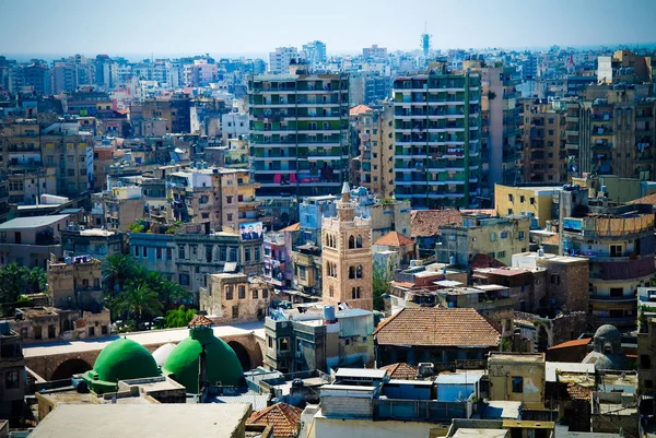 Pemandangan Panorama Udara Kota Tripoli Lebanon — Stok Foto