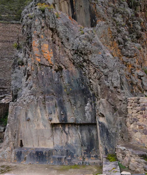 Vue Panoramique Sur Site Archéologique Ollantaytambo Dans Province Cuzco Pérou — Photo