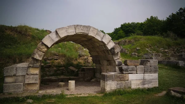 在阿尔巴尼亚费里郡古希腊城市阿波罗尼亚遗址 — 图库照片