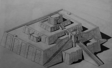 plan büyük Ziggurat senin aka your-Nammu - 04 Kasım 2011 DHI Qar, Irak