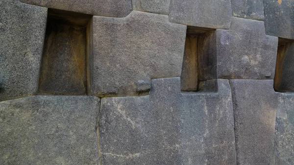 Polygonales Mauerwerk Der Archäologischen Stätte Ollantaytambo Der Provinz Cuzco Peru — Stockfoto