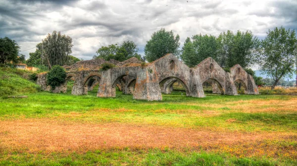 Panorama Dell Arsenale Veneziano Del Cantiere Navale Gouvia Corfù Grecia — Foto Stock