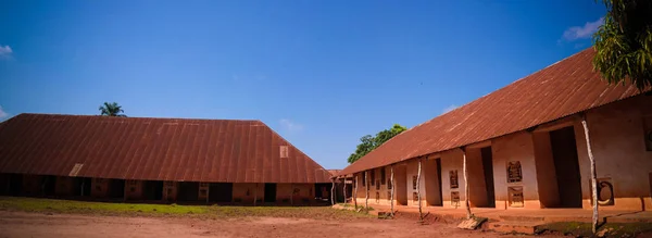 Vista Los Palacios Reales Abomey Fon Benín — Foto de Stock