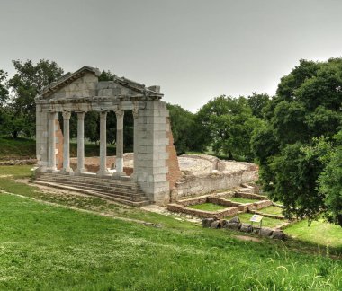 Agonothetes anıt yıkılmış bir antik Yunan şehir Apollonia adlı İlçe: Fier, Albania