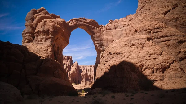 Resumen Formación Rocosa Meseta Ennedi Aka Aloba Arch Chad — Foto de Stock