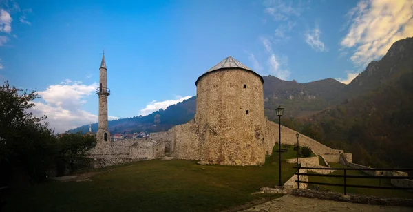 Travnik Kale Bosna Hersek Teki Görünümüne Dış Panorama — Stok fotoğraf