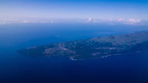 Luftpanoramablick Auf Die Pico Insel Auf Den Azoren Portugal — Stockfoto