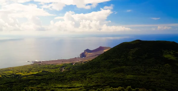 Paisaje Volcán Capelinhos Caldera Faial Azores Portugal — Foto de Stock