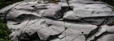Finnmark, Norveç, Alta sahil kıyısında, Komsa kültürünün petroglifler