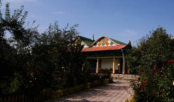 Vista Esterna Alla Moschea Dungan Karakol Kirghizistan — Foto Stock