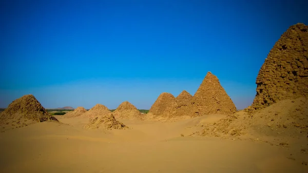 Nuri Piramisok Sivatagban Napata Karima Régió Szudán — Stock Fotó
