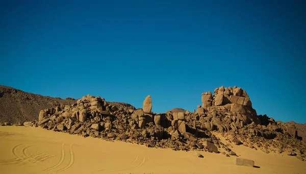 Desert Landscape Berdj Canyon Tassili Najjer National Park Algeria — Stock Photo, Image