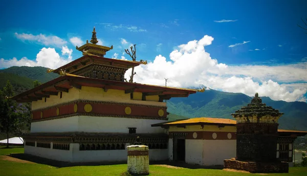 Зовнішній Вигляд Монастиря Chimi Лхаканг Бутан — стокове фото