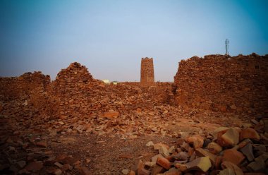 Sahara, Mauritania ülkesindeki Ouadane kalesi kalıntıları