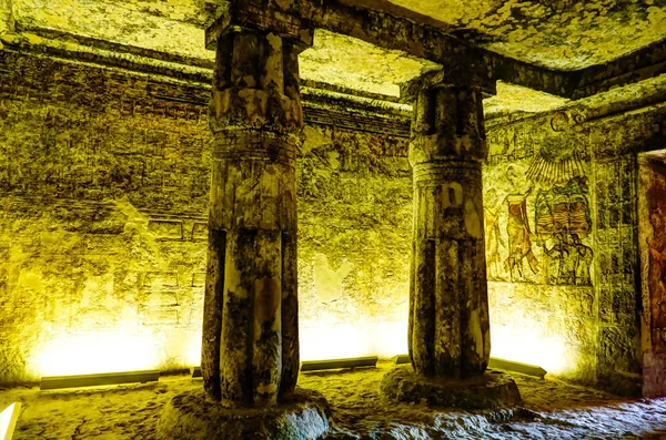 Frescos Pared Tumba Meryre Sumo Sacerdote Los Athen Akhetaten Sitio —  Fotos de Stock