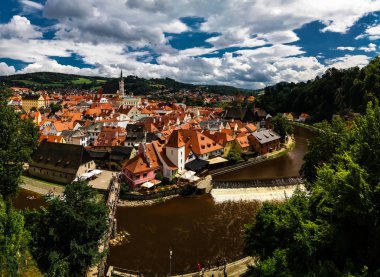 Gök olayları görüntülemek Cesky Krumlov - 29 Temmuz 2016 Çek Cumhuriyeti