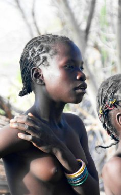 Dowayo aka Duru kabile kadın - Poli, Kamerun portresi