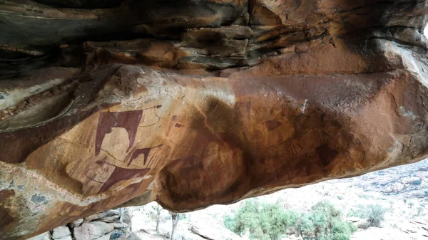 Pinturas de cavernas e petroglifos Laas Geel perto de Hargeisa Somália — Fotografia de Stock