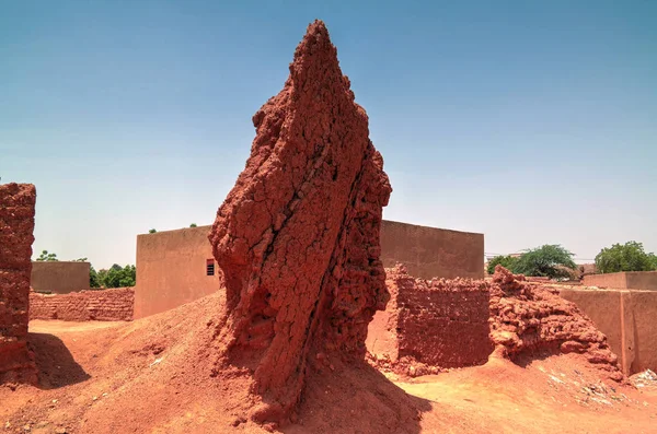 Zinder, Nijer şehir duvar kalıntıları — Stok fotoğraf